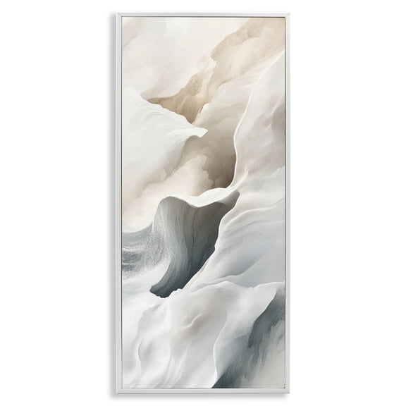 Stupell Industries Vital Flow Abstraction White Framed Giclee Art design by Irena Orlov, 24 x 10