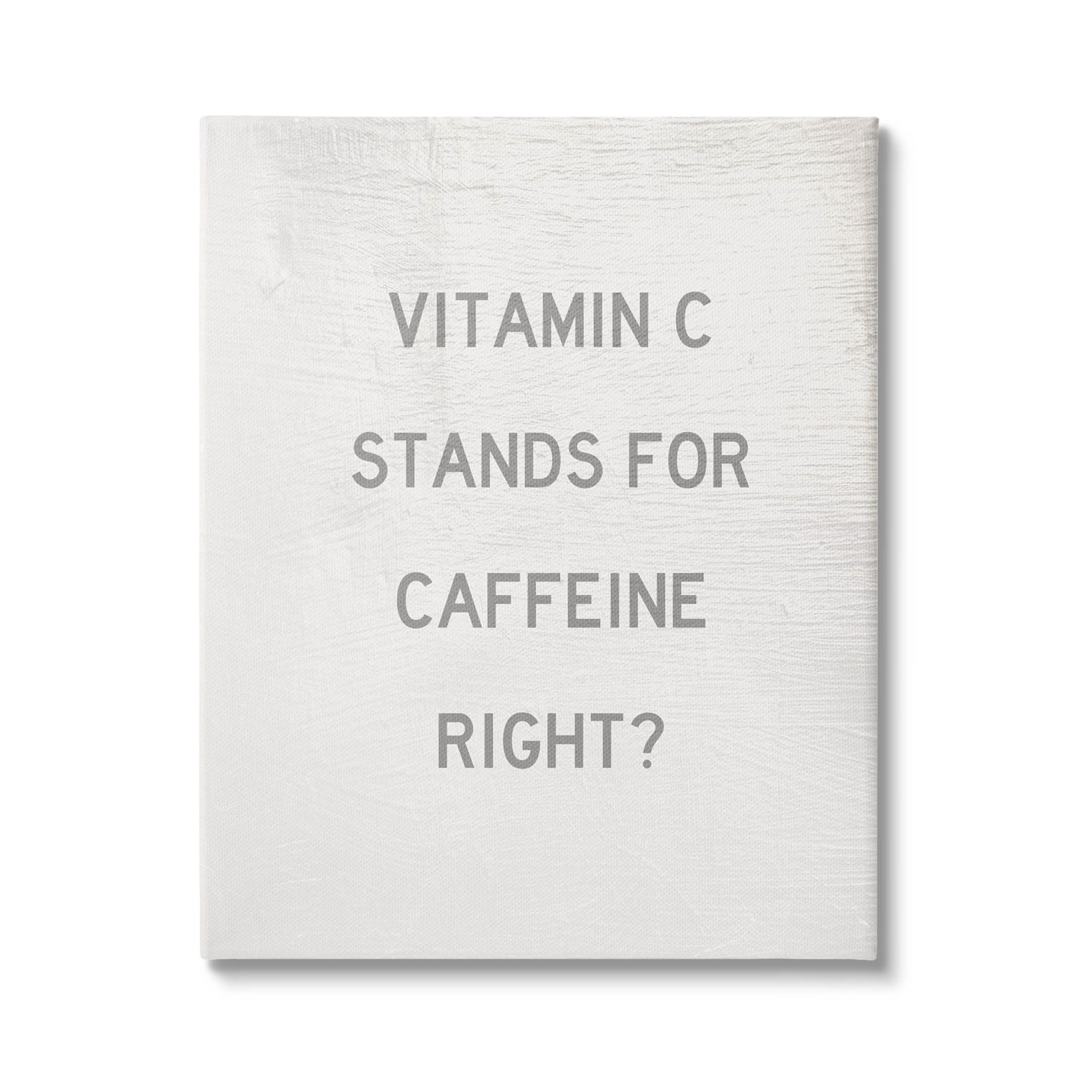 Stupell Industries Vitamin C Caffeine Kitchen Graphic Art Gallery Wrapped Canvas Print Wall Art, Design by Daphne Polselli