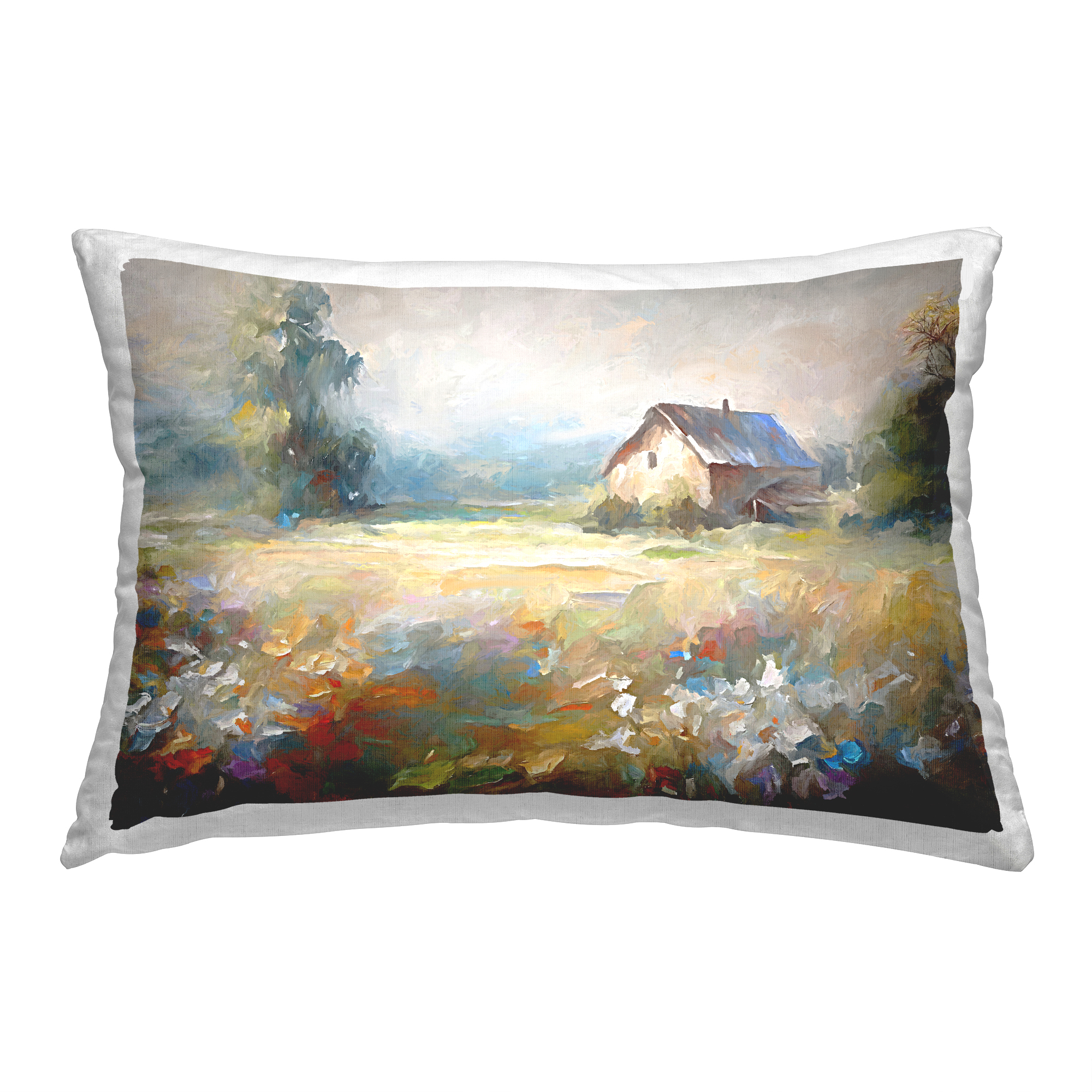 Stupell Industries Vivid Abstract Farmhouse Decorative Printed Throw Pillow, 14 x 20