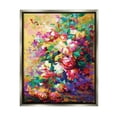thumbnail image 1 of Stupell Industries Vivid Abstract Roses Botanical & Floral Painting Gray Floater Framed Canvas Art Print Wall Art, 25 x 31, 1 of 10