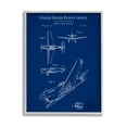 thumbnail image 1 of Stupell Industries Vivid Aircraft Blueprint Patent Graphic Art Gray Framed Art Print Wall Art, Design by Karl Hronek, 1 of 7