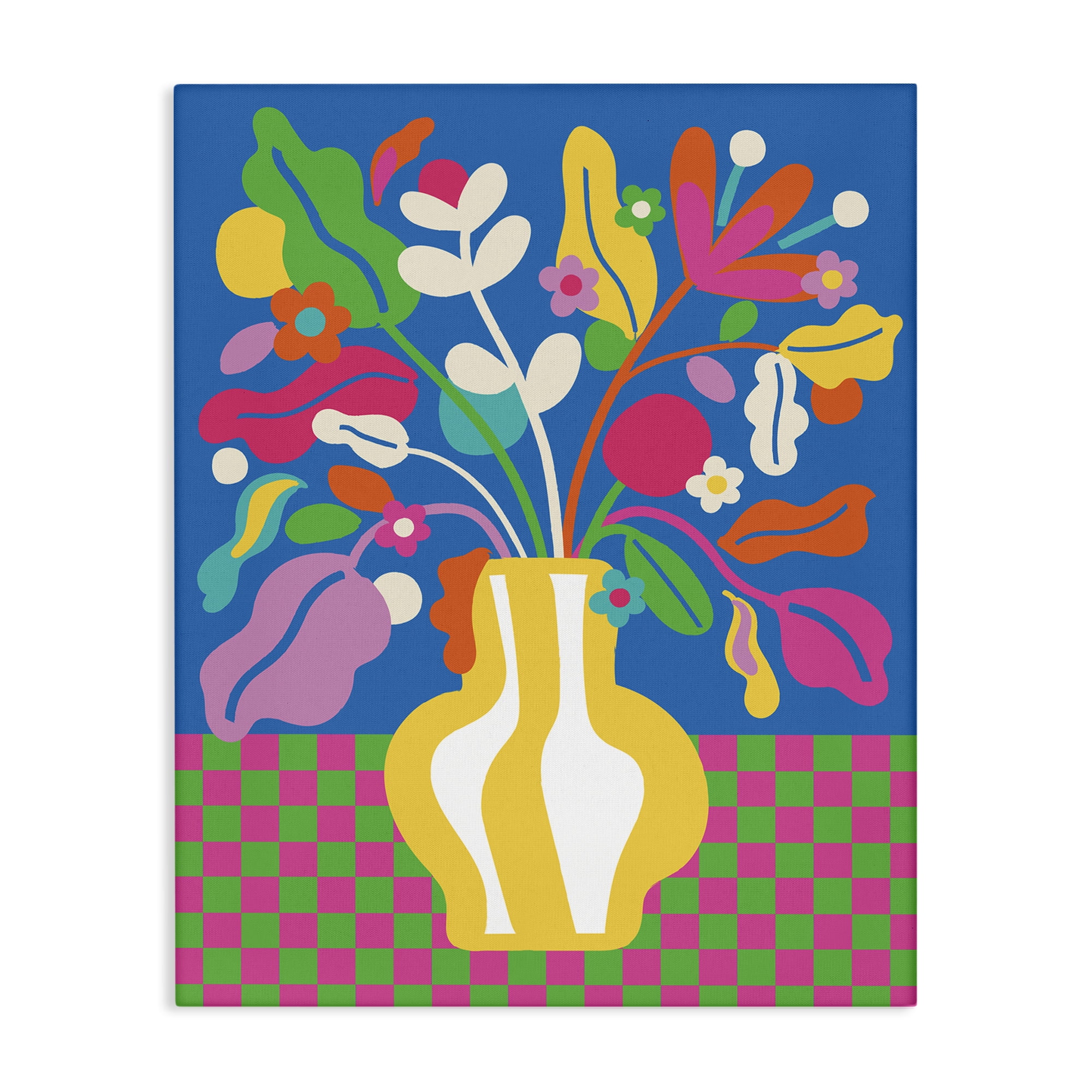 Stupell Industries Vivid Bloom Bouquet Plants & Flowers Painting Wrapped Canvas Art Print Wall Art, 30 x 40