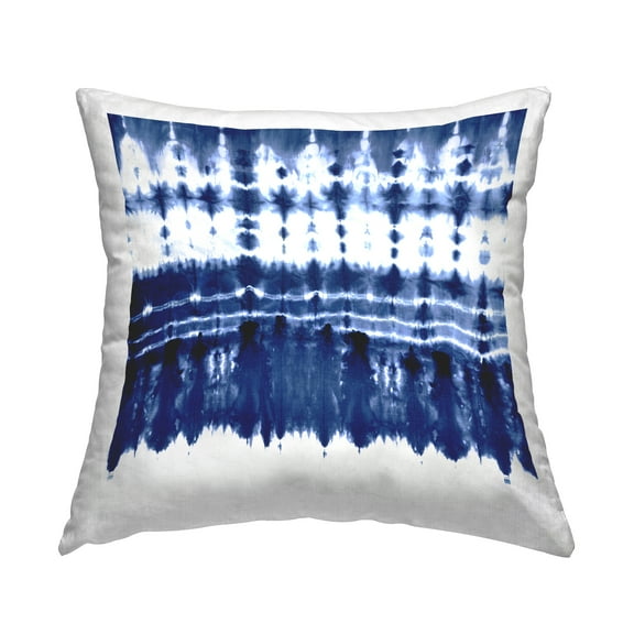 Stupell Industries Vivid Blue Boho Ikat Printed Throw Pillow Design by Ellie Roberts