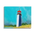 thumbnail image 1 of Stupell Industries Vivid Blue Lighthouse Nature Painting Gallery Wrapped Canvas Print Wall Art, 20 x 16, 1 of 8