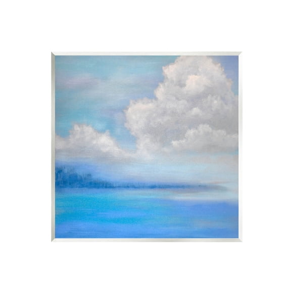 Stupell Industries Vivid Blue Ocean Clouds Painting Unframed Art Print Wall Art, Design by Catherine Andersen