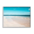 thumbnail image 1 of Stupell Industries Vivid Blue Panoramic Sky Sandy Beach Coast Photograph Gray Framed Art Print Wall Art, Design by Danita Delimont, 1 of 7