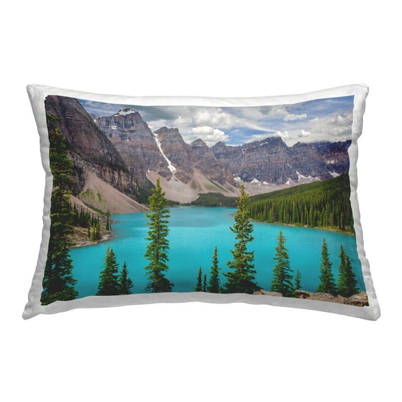 Stupell Industries Vivid Blue Valley Pond Decorative Printed Throw Pillow Design by Marty Hulsebos.