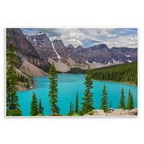 Stupell Industries Vivid Blue Valley Pond Landscape & Nature Photography Unframed Art Print Wall Art, 15 x 10
