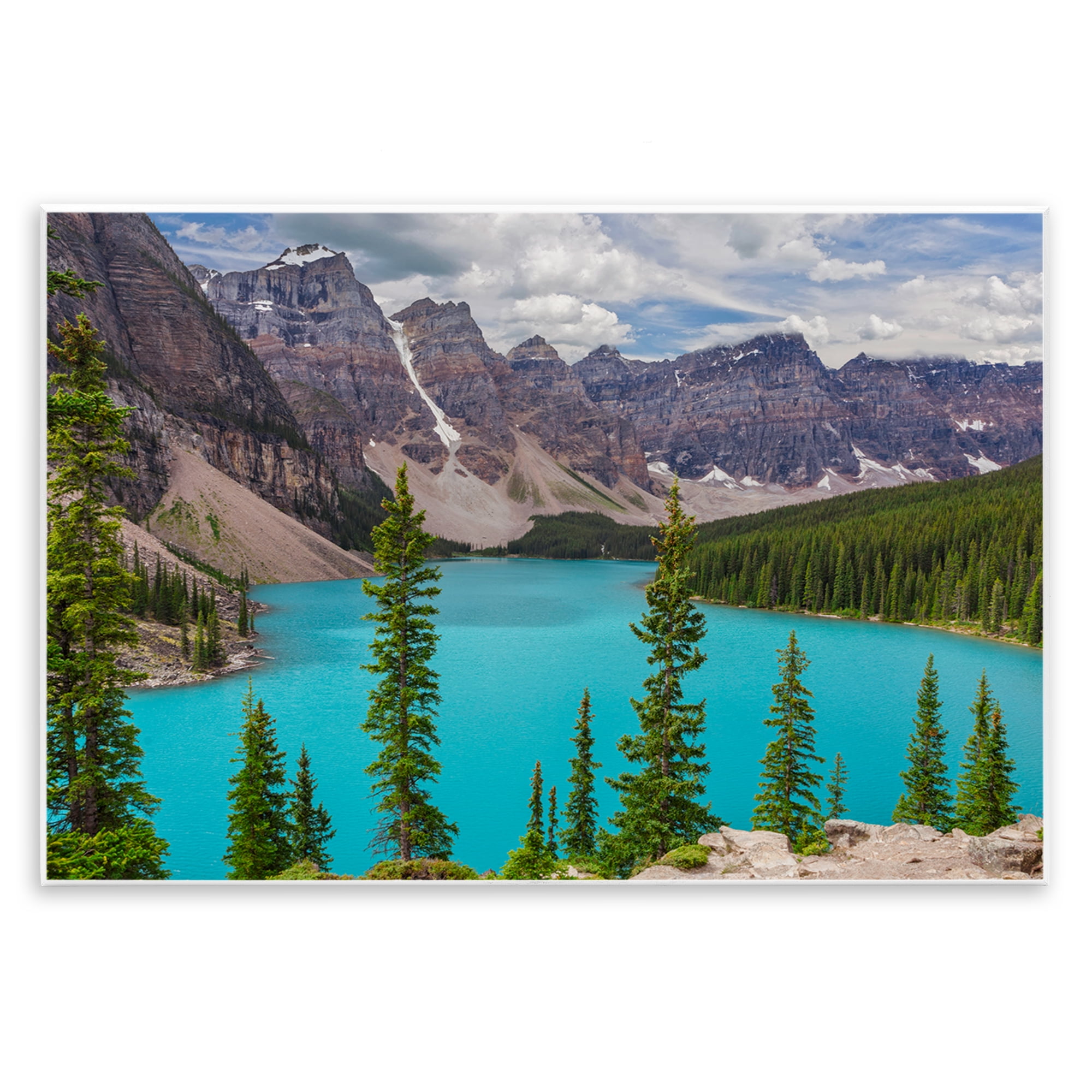 Stupell Industries Vivid Blue Valley Pond Landscape & Nature Photography Unframed Art Print Wall Art, 19 x 13