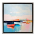 thumbnail image 1 of Stupell Industries Coastal Vivid Boat Reflection Gray Floating Frame Canvas Art, 18 x 18, by Irena Orlov, 1 of 8