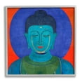 thumbnail image 1 of Stupell Industries Vivid Buddha Portrait Abstract Painting Gray Framed Art Print Wall Art, 17 x 17, 1 of 9