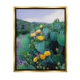 thumbnail image 1 of Stupell Industries Vivid Cactus Blossoms Photograph Metallic Gold Floating Framed Canvas Print Wall Art, Design by Sonja Quintero, 1 of 6