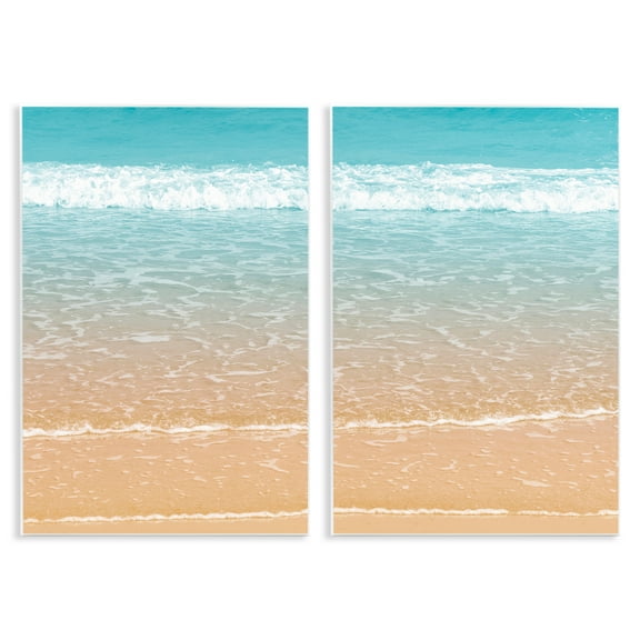 Stupell Industries Vivid Calming Beach Views Nautical & Beach Photography Unframed Art Print Wall Art, 10 x 15, Set of 2