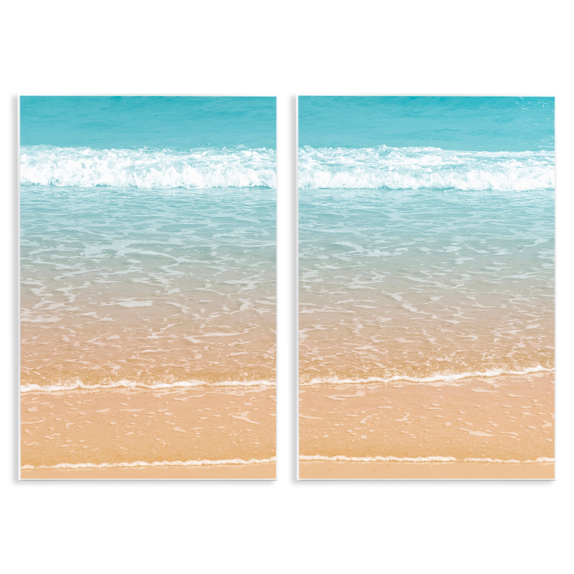 Stupell Industries Vivid Calming Beach Views Nautical & Beach Photography Unframed Art Print Wall Art, 13 x 19, Set of 2