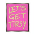 thumbnail image 1 of Stupell Industries Vivid Let's Get Tipsy Inspirational Painting Gray Floater Framed Canvas Art Print Wall Art, 17 x 21, 1 of 10