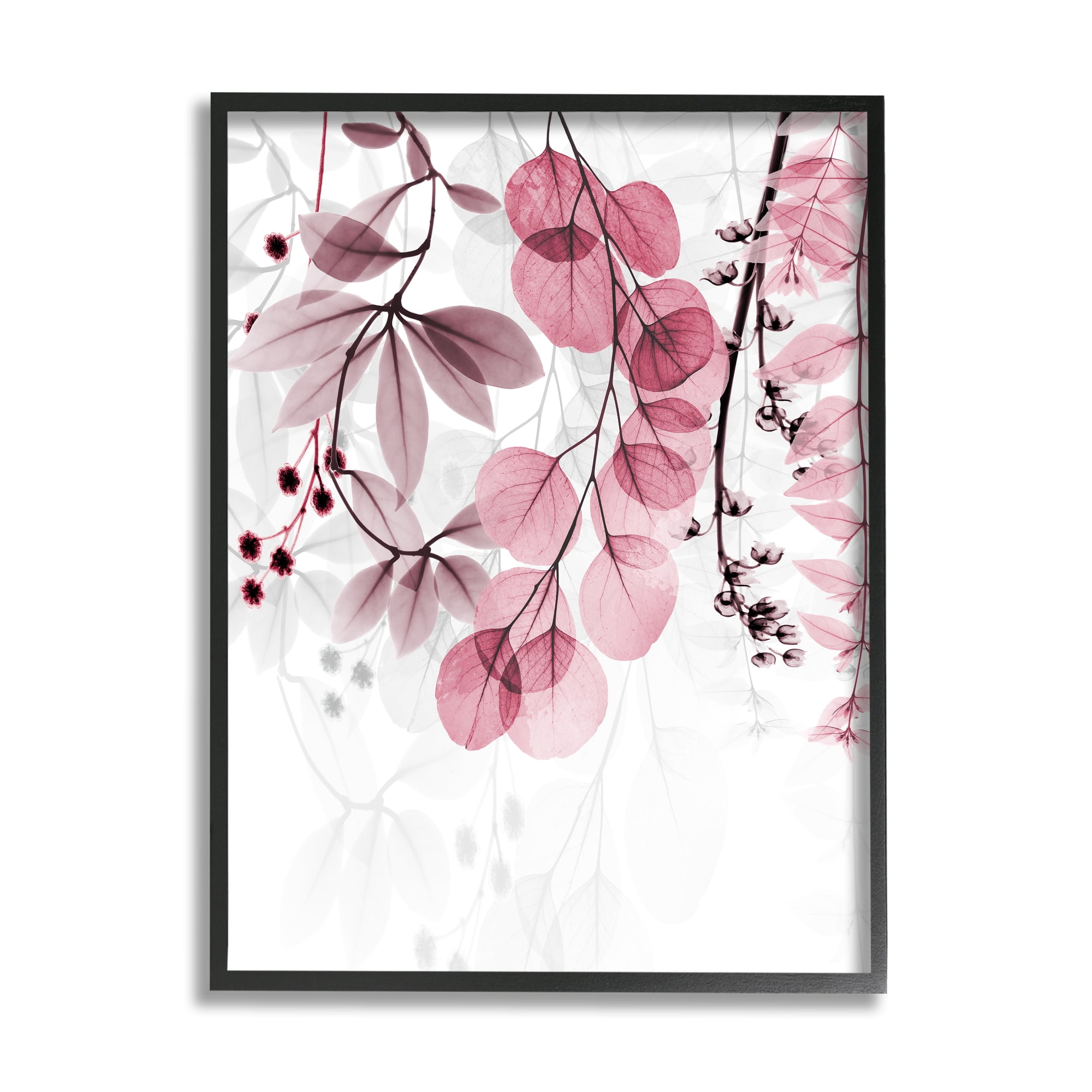 Stupell Industries Vivid Matter Botanicals Botanical & Floral Painting Black Framed Art Print Wall Art, 16 x 20