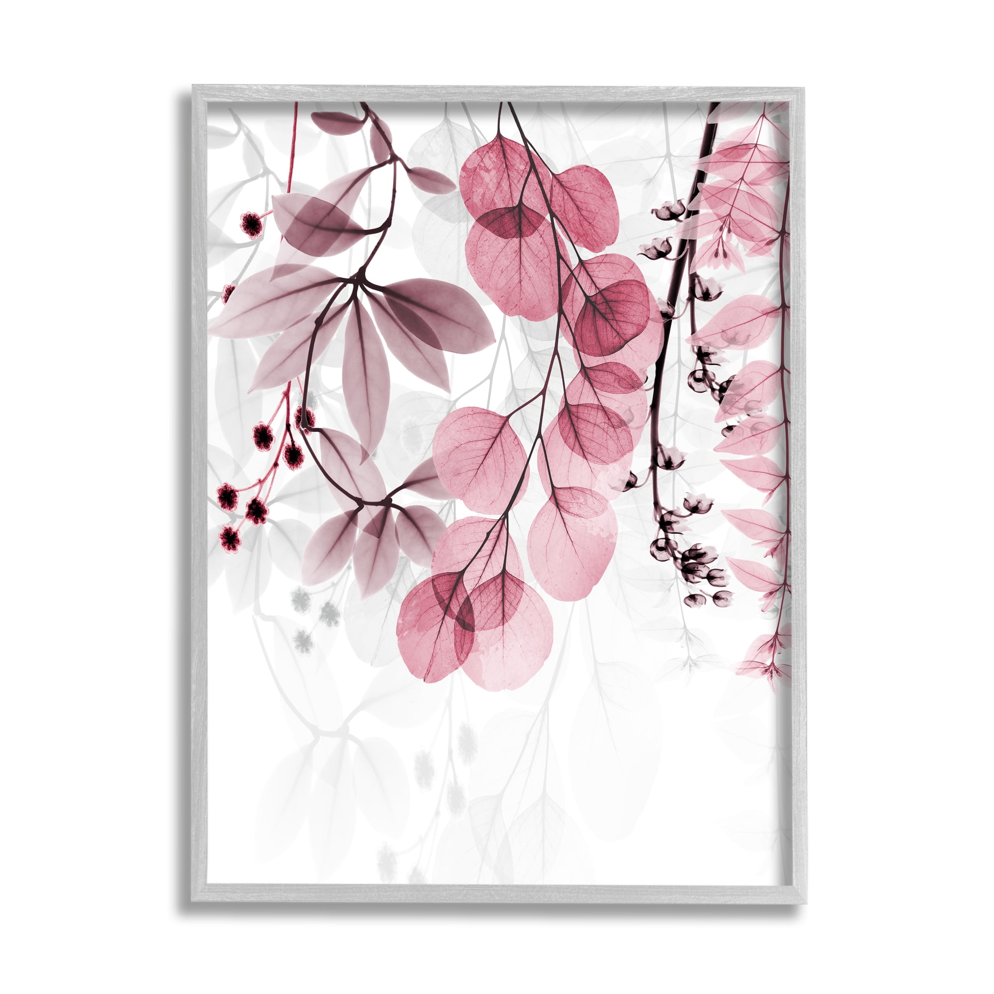 Stupell Industries Vivid Matter Botanicals Botanical & Floral Painting Gray Framed Art Print Wall Art, 11 x 14
