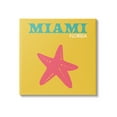 thumbnail image 1 of Stupell Industries Vivid Miami Starfish Silhouette Graphic Art Gallery Wrapped Canvas Print Wall Art, Design by The Saturday Evening Post, 1 of 7