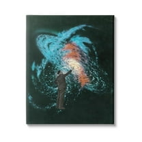 Stupell Industries Vivid Nebula Collage Surreal Person Graphic Art Gallery Wrapped Canvas Print Wall Art, Design by Matheus Lopes Castro