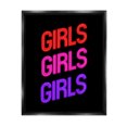 thumbnail image 1 of Stupell Industries Vivid Neon Girls Sign Inspirational Painting Black Floater Framed Canvas Art Print Wall Art, 17 x 21, 1 of 10