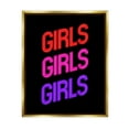 thumbnail image 1 of Stupell Industries Vivid Neon Girls Sign Inspirational Painting Gold Floater Framed Canvas Art Print Wall Art, 17 x 21, 1 of 10