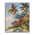 thumbnail image 1 of Stupell Industries Vivid Palm Nature Landscape Painting Gray Framed Art Print Wall Art, 16 x 20, 1 of 10
