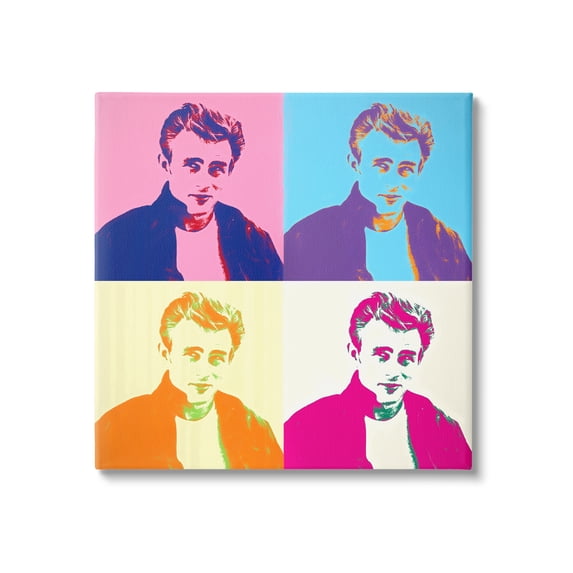 Stupell Industries Vivid Pop Style Portrait Squares Person Man Canvas Wall Art, 36 x 36, Design by AbcArtAttack