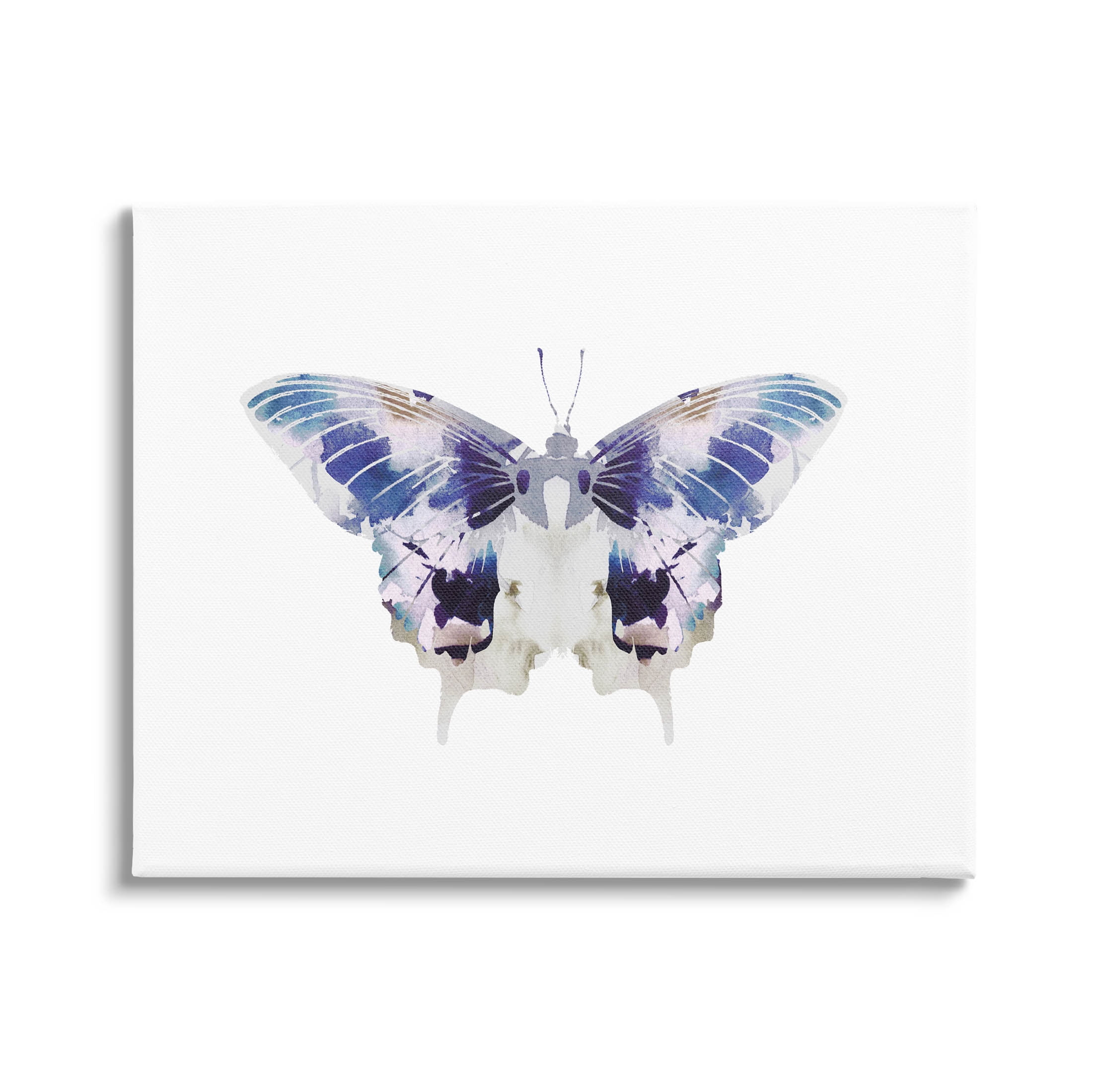 Stupell Industries Vivid Purple Butterfly Insect Graphic Art Gallery Wrapped Canvas Print Wall Art, Design by Leah Straatsma