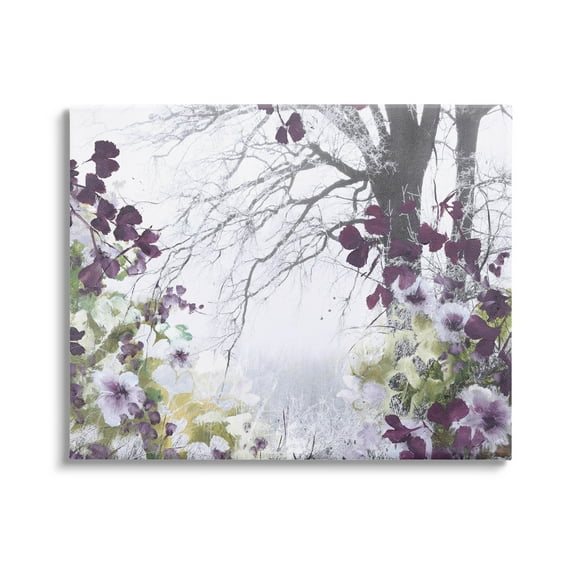 Stupell Industries Vivid Purple Woodland Blooms Photograph Gallery Wrapped Canvas Print Wall Art, Design by Design Fabrikken