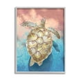 thumbnail image 1 of Stupell Industries Vivid Sea Turtle Swimming Painting Gray Framed Art Print Wall Art, Design by Ziwei Li, 1 of 7