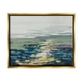 thumbnail image 1 of Stupell Industries Vivid Sea Water Ocean Surface Ripples Collage Painting Metallic Gold Floating Framed Canvas Print Wall Art, Design by Stacy Gresell, 1 of 5