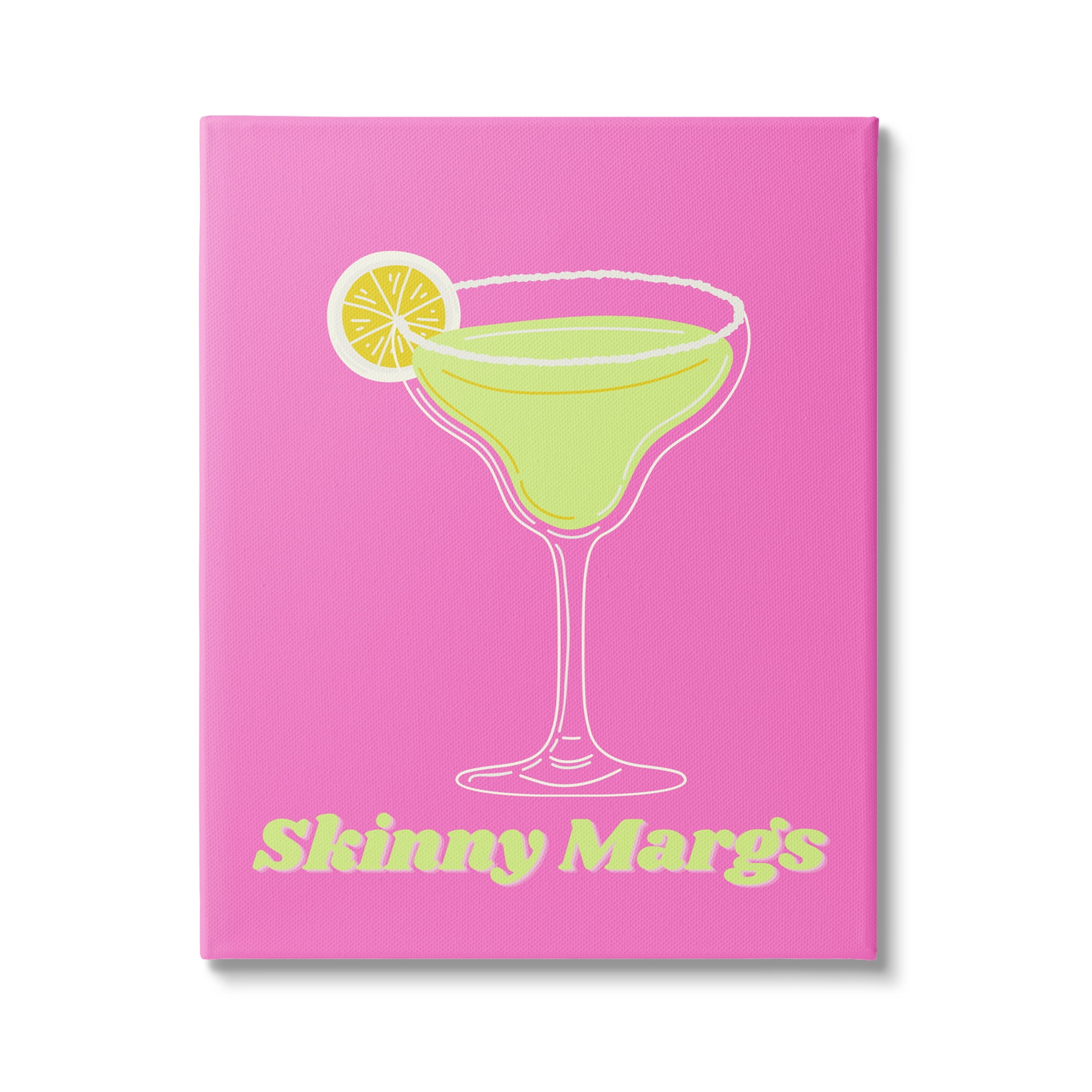 Stupell Industries Vivid Skinny Margs Food & Beverage Painting Gallery Wrapped Canvas Art Print Wall Art, 24 x 30