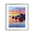 thumbnail image 1 of Stupell Industries Rustic Lodge Vivid Sunset at Docks Gray Framed Print Under Glass, 13 x 16, by Franklyn Gregory, 1 of 8