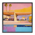 thumbnail image 1 of Stupell Industries Mid-Century Vivid Villa at Sunset Black Framed Giclee Art, 12 x 12, by Walker Noble, 1 of 8