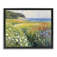 thumbnail image 1 of Stupell Industries Vivid Wildflower Beach Black Framed Floater Canvas Wall Art design by Petal Prints Design, 17 x 21, 1 of 9