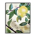 thumbnail image 1 of Stupell Industries Rustic Lodge Vivid Yellow Lemon Citrus Fruit Bird Perched Black Framed Giclee Art, 11 x 14, by Robin Maria, 1 of 7