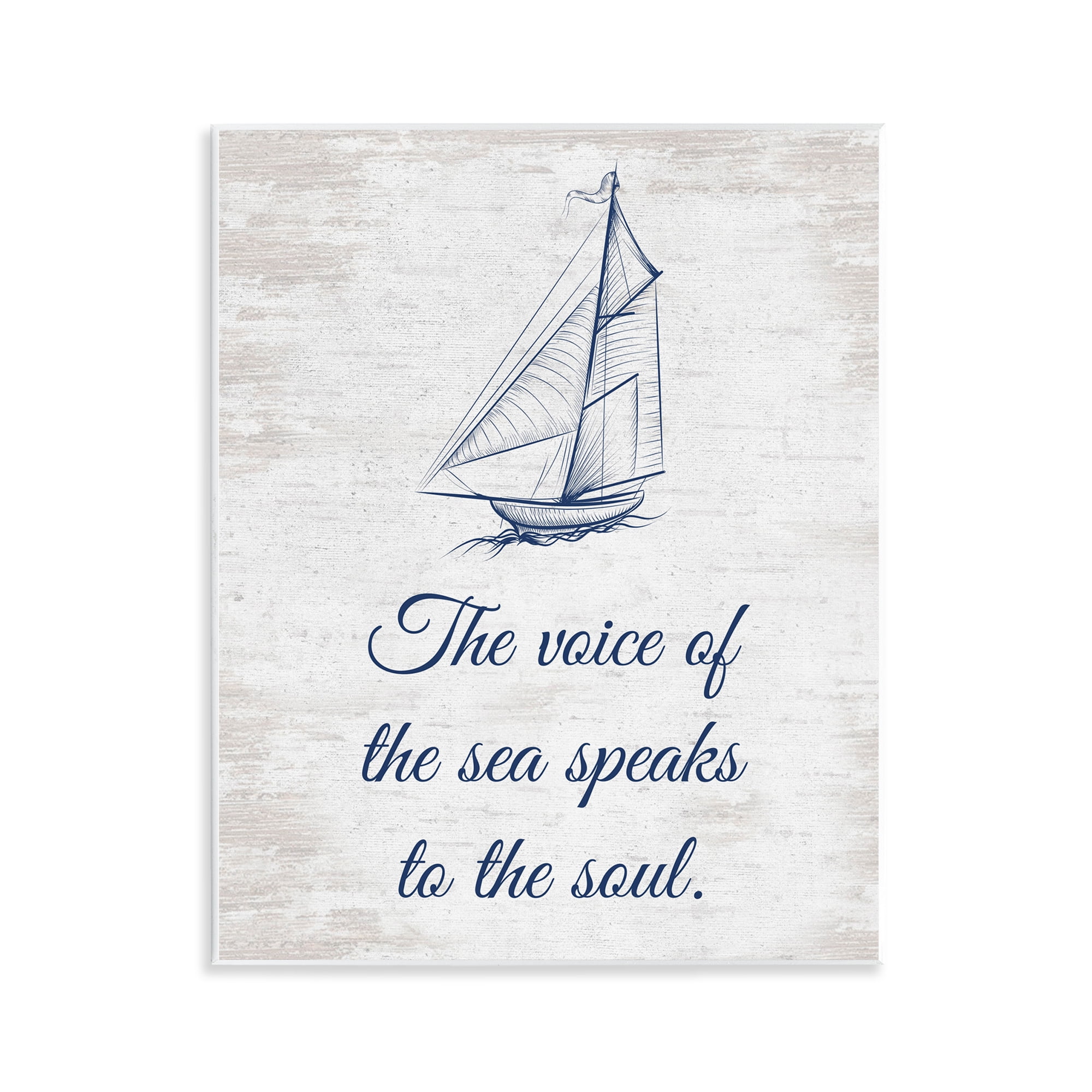 Stupell Industries Voice Of The Sea Transportation Painting Unframed Art Print Wall Art, 11 x 14