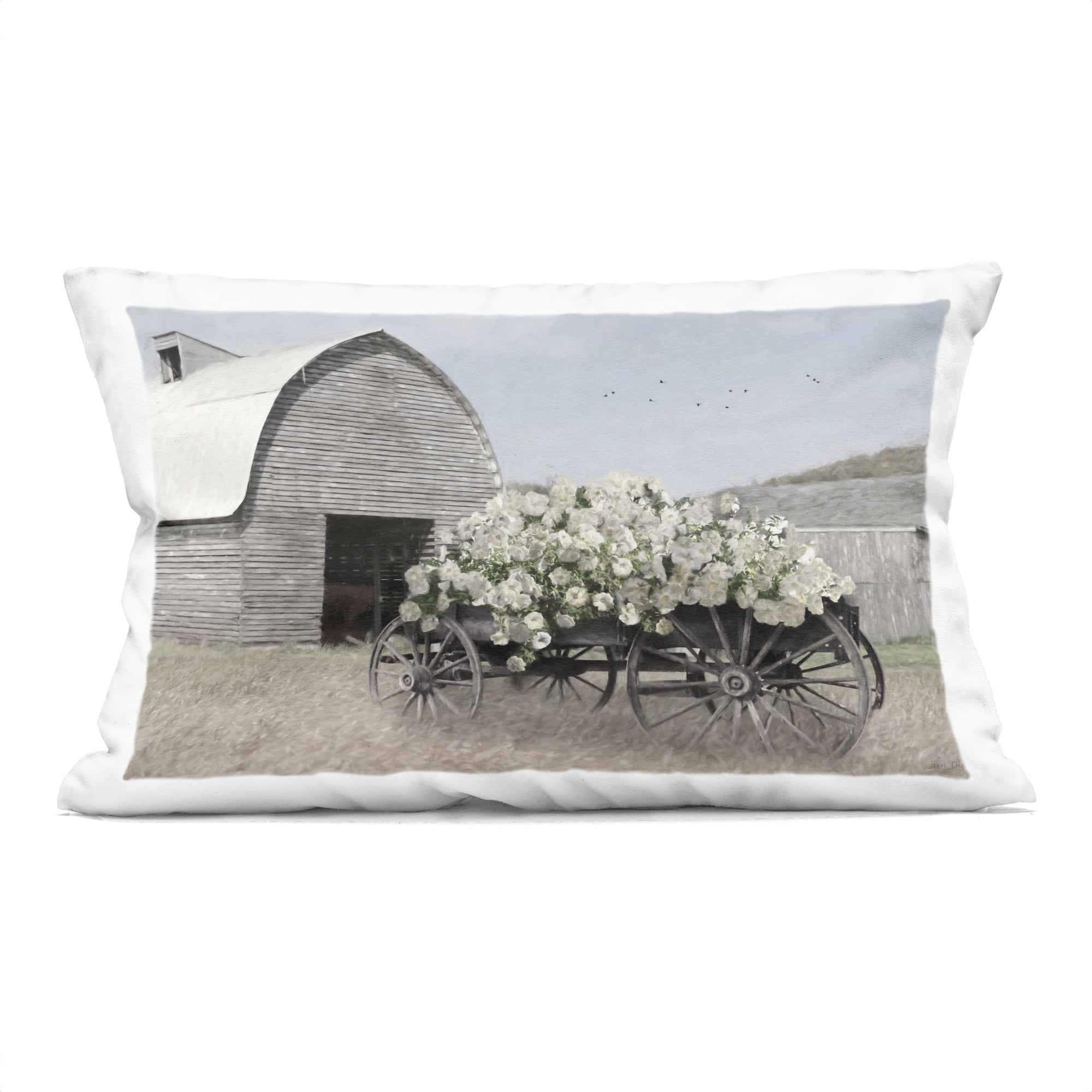 Stupell Industries Wagon Full of Sunshine Decorative Printed Throw Pillow, design by Lori Deiter