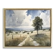 thumbnail image 1 of Stupell Industries Traditional Wagon Road Through Meadow Gold Floating Frame Canvas Art, 21 x 17, by Franklyn Gregory, 1 of 8