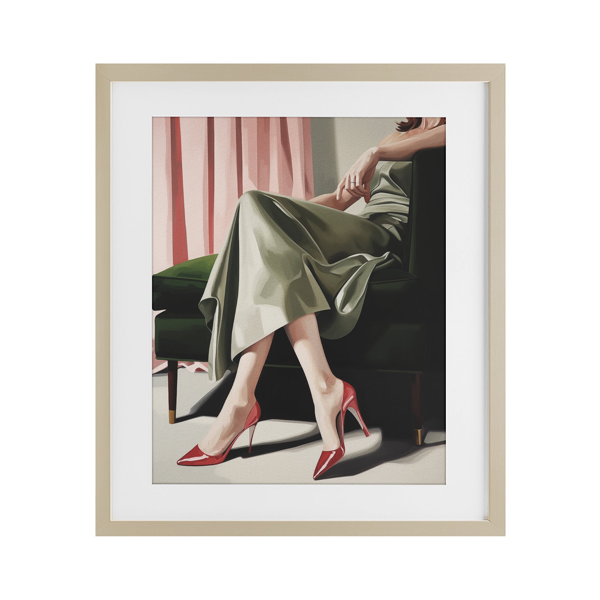 Stupell Industries Waiting For The Guests Birch Framed Print Under Glass, design by Andreas Magnusson