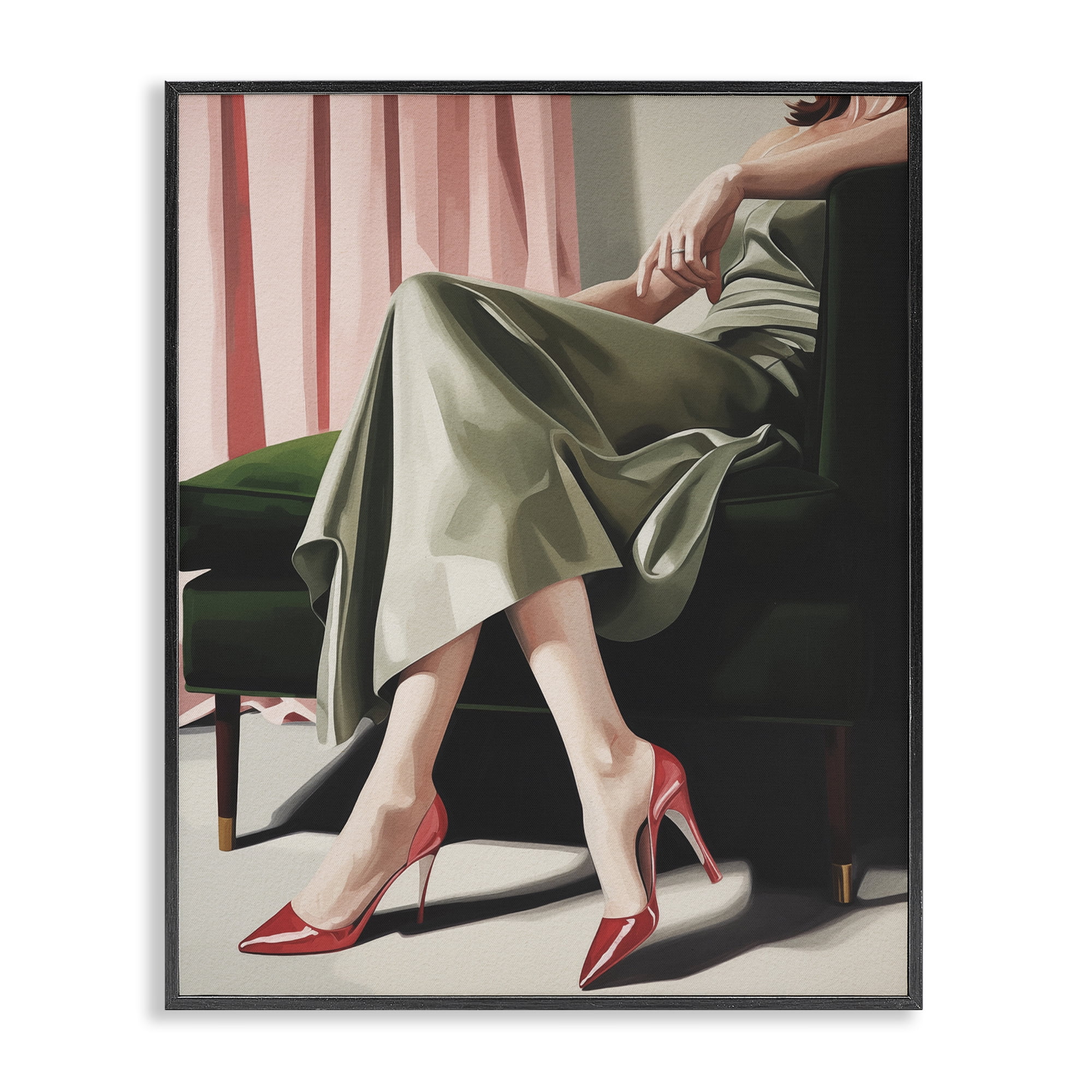 Stupell Industries Waiting For The Guests Black Framed Giclee Art, design by Andreas Magnusson