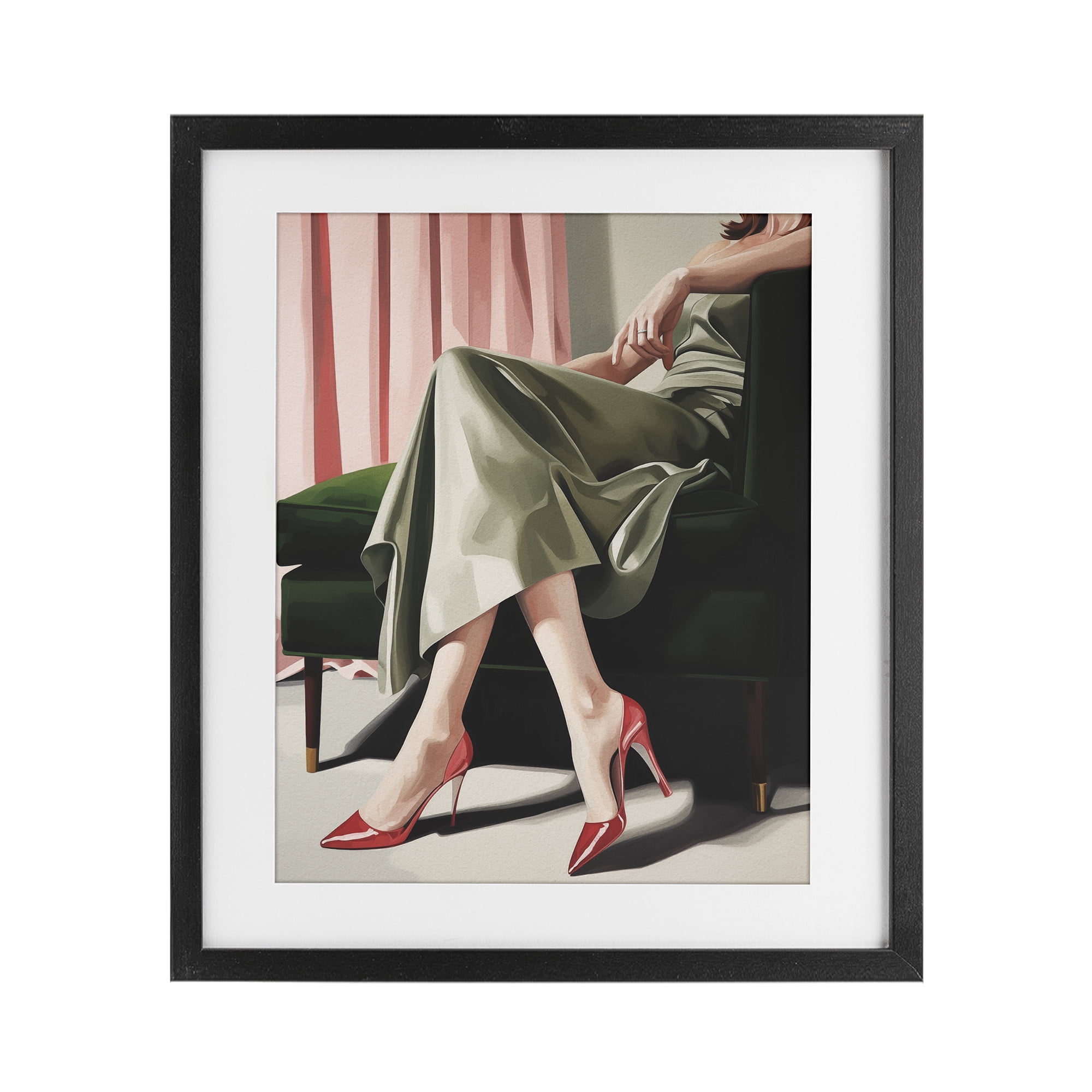 Stupell Industries Waiting For The Guests Black Framed Print Under Glass, design by Andreas Magnusson