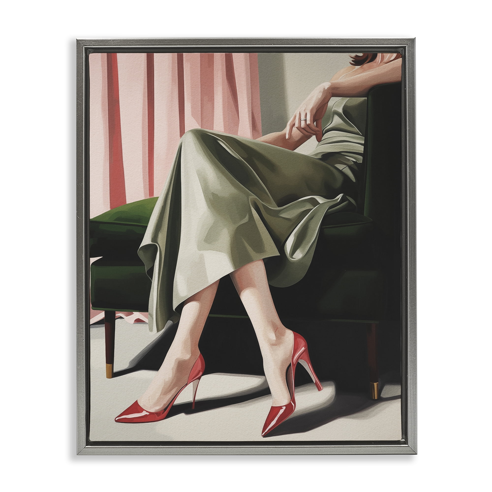 Stupell Industries Waiting For The Guests Gray Framed Floater Canvas Wall Art, design by Andreas Magnusson