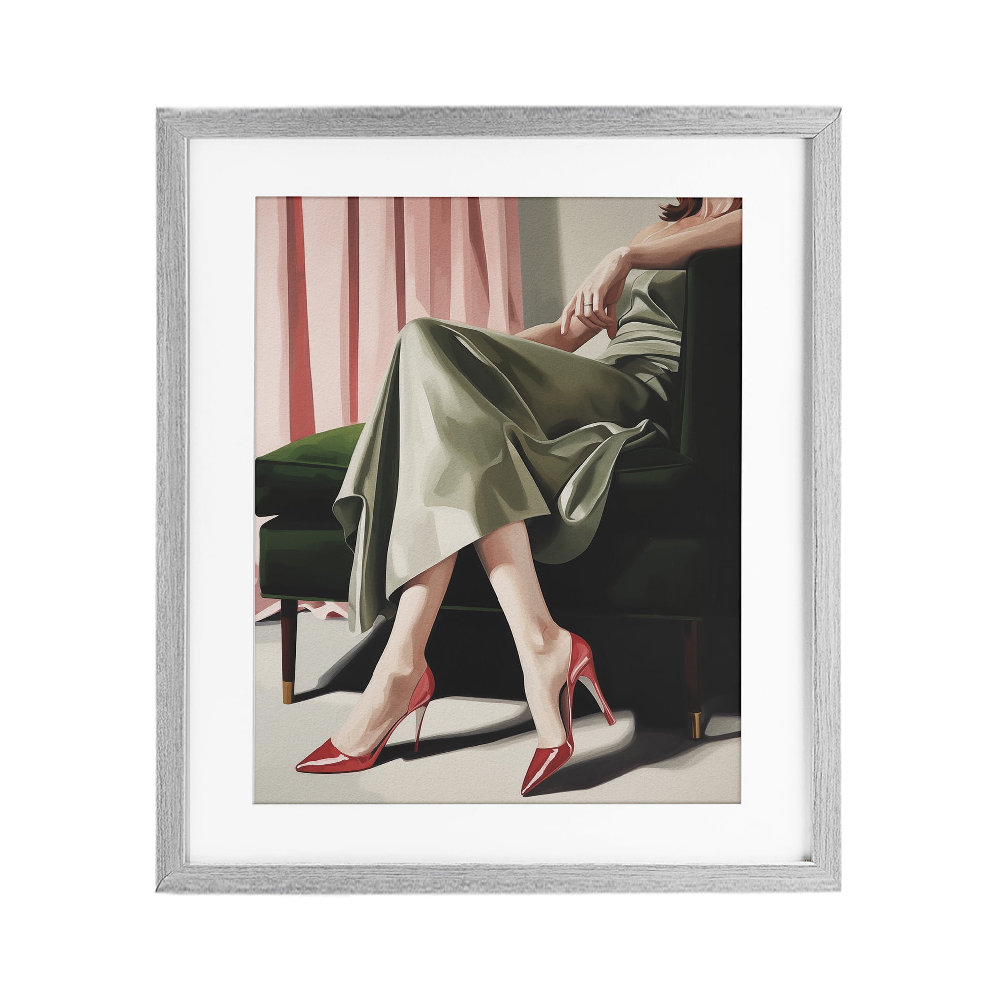 Stupell Industries Waiting For The Guests Gray Framed Print Under Glass, design by Andreas Magnusson