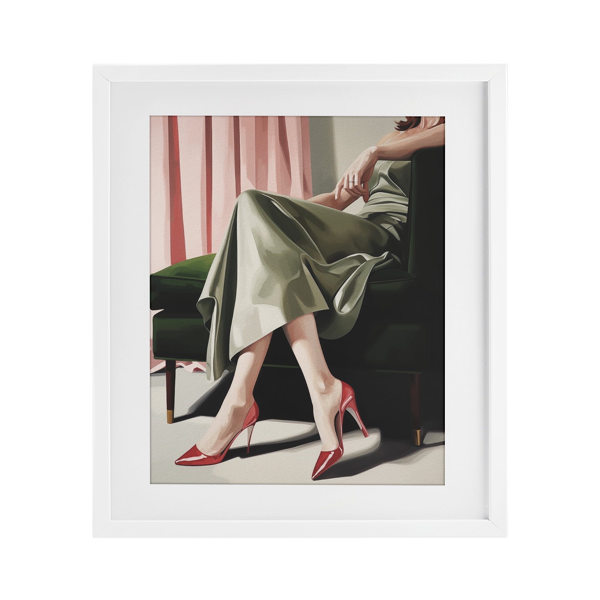Stupell Industries Waiting For The Guests White Framed Print Under Glass, design by Andreas Magnusson
