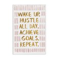 thumbnail image 1 of Stupell Industries Wake Up & Hustle Typography Painting Gallery Wrapped Canvas Art Print Wall Art, 16 x 24, 1 of 8
