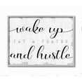thumbnail image 1 of Stupell Industries Wake Up Pray and Hustle Phrase Self Motivation Framed Wall Art Design by Daphne Polselli, 1 of 7