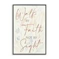 thumbnail image 1 of Stupell Industries Walk By Faith Phrase Religious Painting Black Framed Art Print Wall Art, 12 x 18, 1 of 10