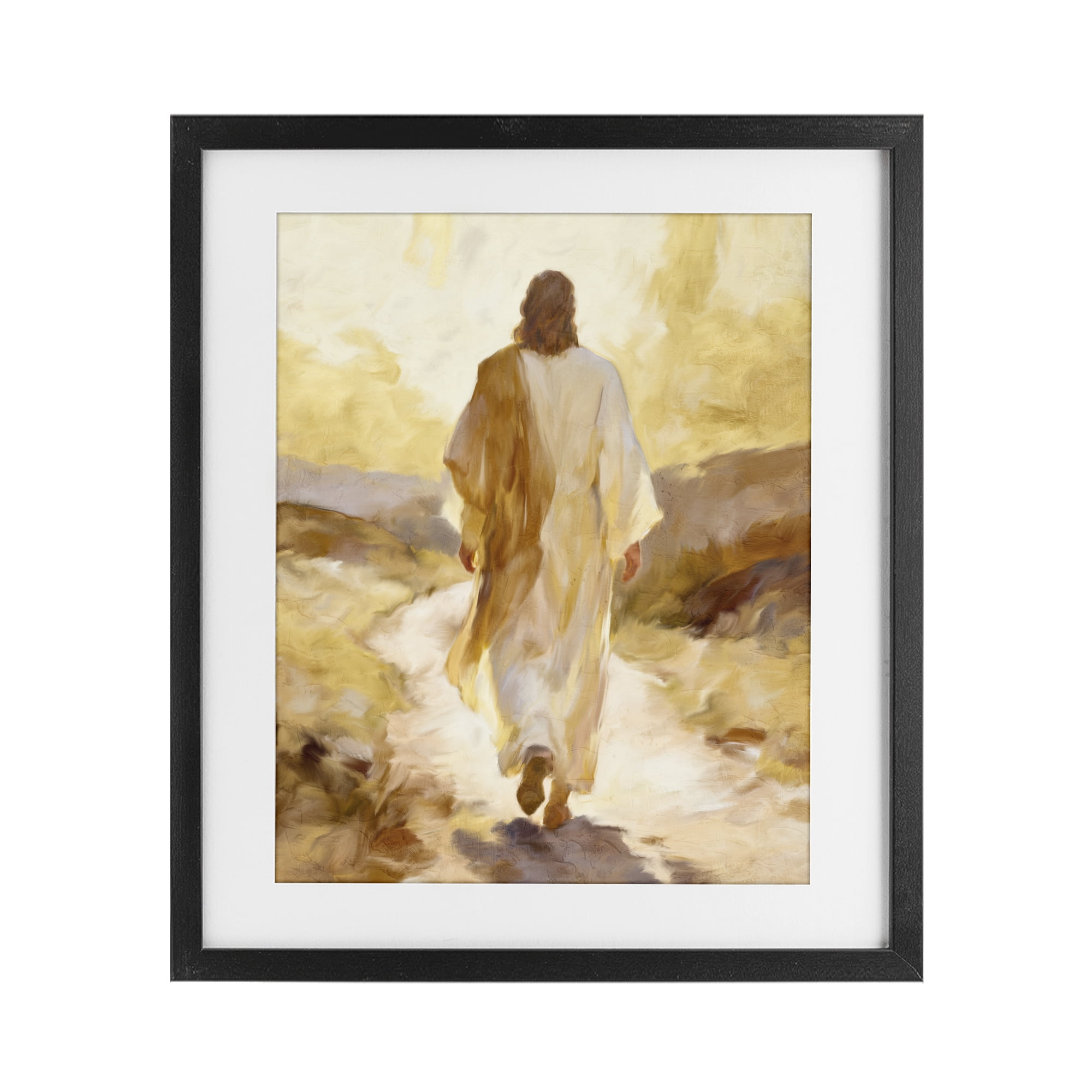 Stupell Industries Walk By Faith Sunset Black Framed Print Under Glass, design by Kim Allen