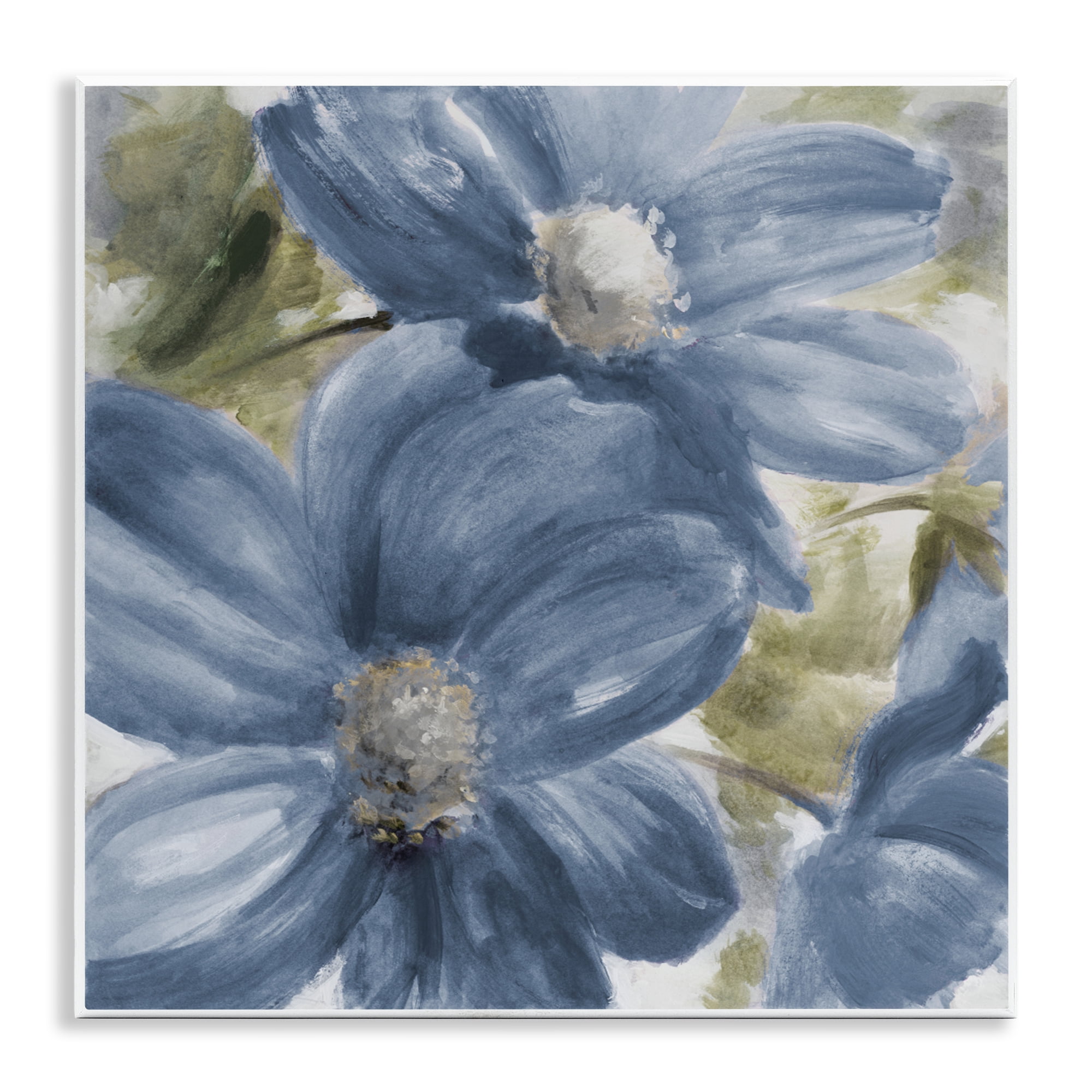 Stupell Industries Walk In Beauty Blue Flowers Wall Plaque Art, design by Lanie Loreth